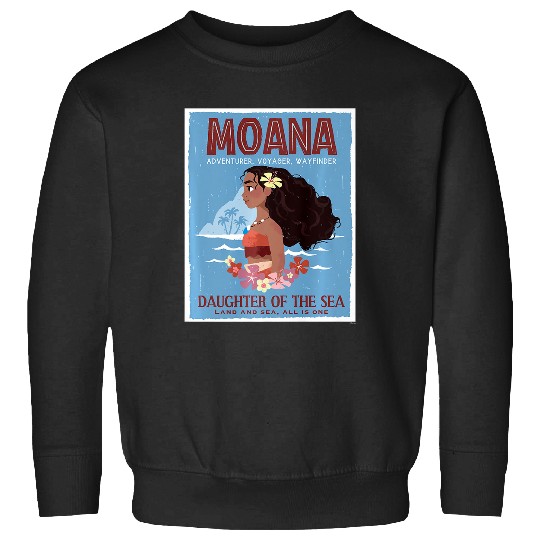 Discover Disney Moana Adventurer Daughter of the Sea Retro Distressed Premium Sweatshirts