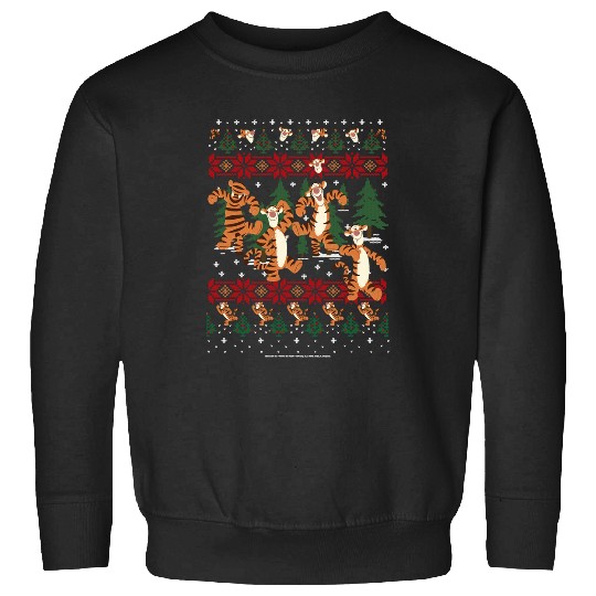 Discover Disney Christmas Winnie The Pooh Tigger Ugly Sweater Sweatshirts