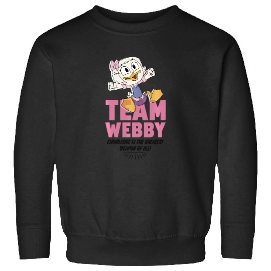 Discover Disney Ducktales Team Webby Knowledge Is The Greatest Weapon Sweatshirts