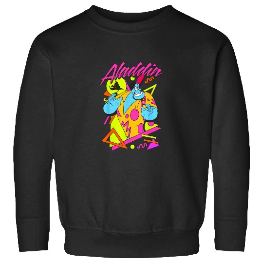 Disney Aladdin Genie 90s Style Retro  Portrait Sweatshirts