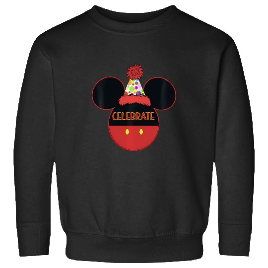 Discover Disney Mickey And Friends Birthday Mickey Party Hat Sweatshirts