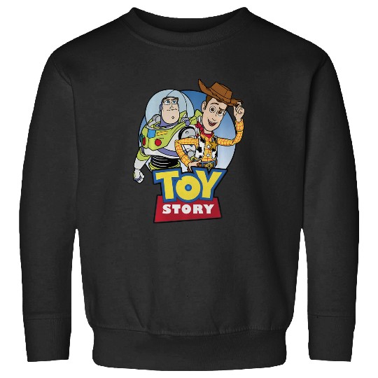 Discover Disney Pixar Toy Story Buzz And Woody Movie Logo Sweatshirts