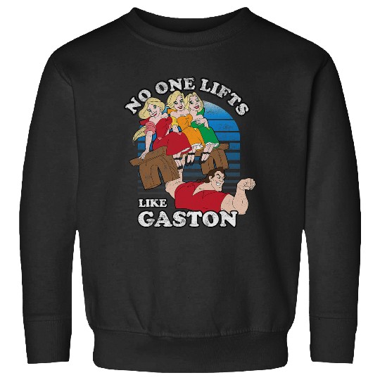 Disney Beauty and the Beast Retro No One Lifts Like Gaston Sweatshirts