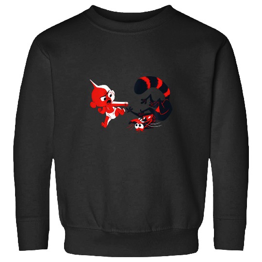 Discover Disney Pixar Incredibles Angry Jack-Jack Vs. Racoon Sweatshirts