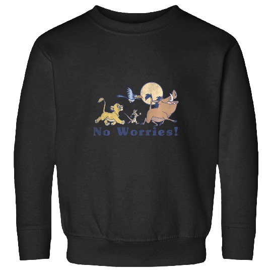 Discover Disney Lion King No Worries Vintage Group Shot Sweatshirts