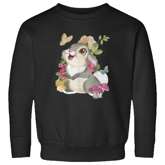 Disney Bambi Thumper Vintage Floral Portrait Sweatshirts