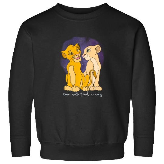 Discover Disney The Lion King Valentine'S Day Simba Nala Vintage Sweatshirts