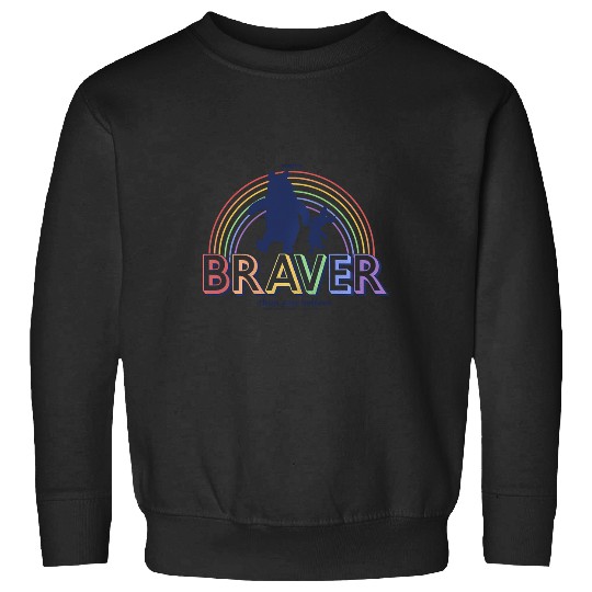 Discover Disney Winnie The Pooh You'Re Braver Rainbow Sweatshirts