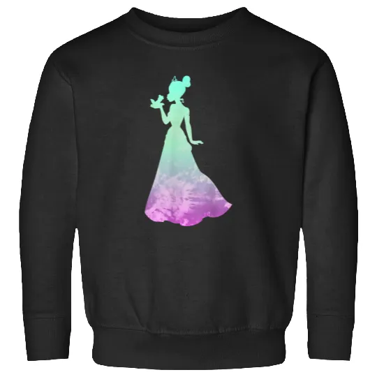 Disney Princess Tiana Silhouette Pretty Tie Dye Sweatshirts