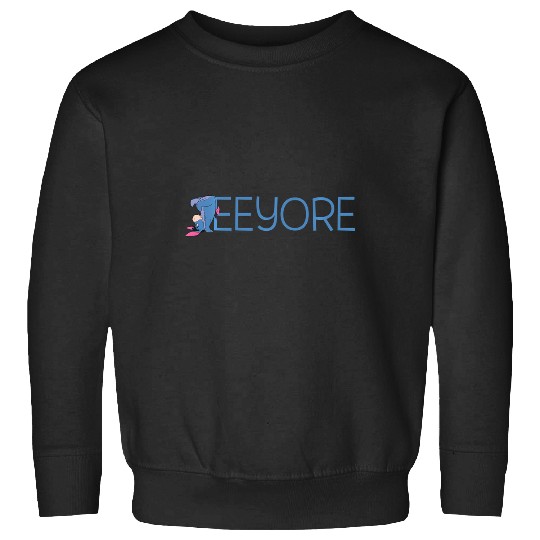 Disney Winnie The Pooh Eeyore Classic Lettering Sweatshirts