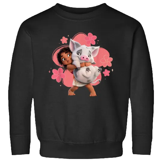 Disneyss Moana 2 Little Sister Simea And Pua Island Friends Sweatshirts