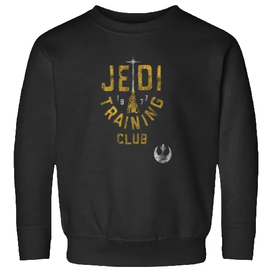 Star Warsss Jedi Training Club Distressed Rebels Disney Long Sleeve Sweatshirts