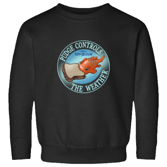 Discover Disney Lilo Stitch Pudge Controls The Weather Poster Sweatshirts