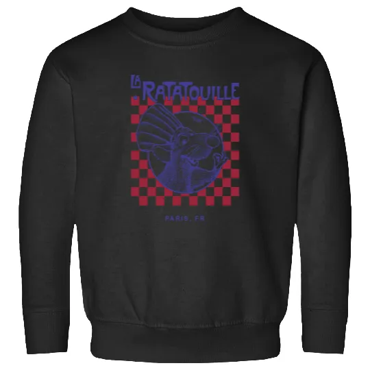 Disney Pixarss Ratatouille Remy Paris Pizza Box Checker Hoodie Pullover Hoodie Sweatshirts