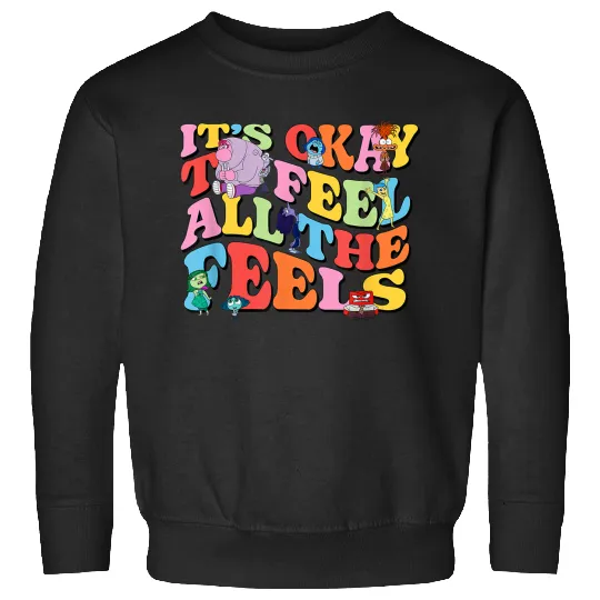 Disneyss Pixars Inside Out 2 Its Okay To Feel All The Feels Sweatshirts