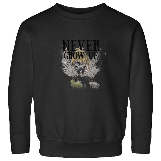 Discover Disney Peter Pan Tinker Bell Never Grow Up Sketched Portrait Sweatshirts