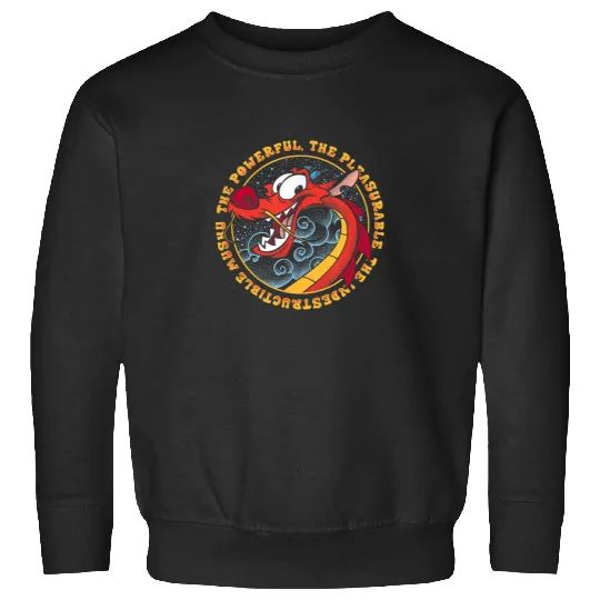 Disney Mulan Mushu Powerful Pleasurable Indestru Sweatshirts