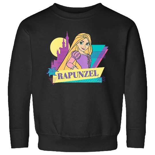 Womens Disney Tangled Retro ’90s Couples Matching Rapunzel V-Neck Sweatshirts