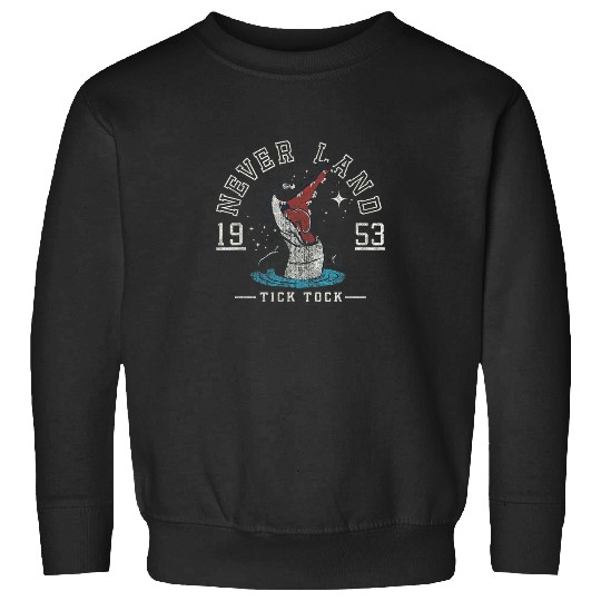 Discover Disney Peter Pan Neverland Croc Collegiate Tick Sweatshirts