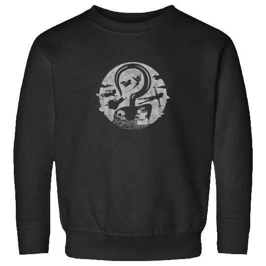 Discover Disney Peter Pan Tink Wendy Kids Flying Silhouet Sweatshirts