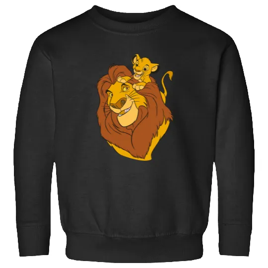 Disney The Lion King Simba and Mufasa Crewneck Sweatshirt Sweatshirt Sweatshirts