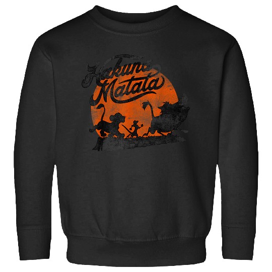 Disneyss Lion King Hakuna Matata Orange Sunset Vintages Sweatshirts