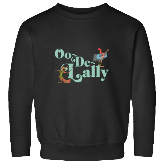 Disney Robin Hood Oo-De-Lally Iconic Quote Chest Text Logo Sweatshirts