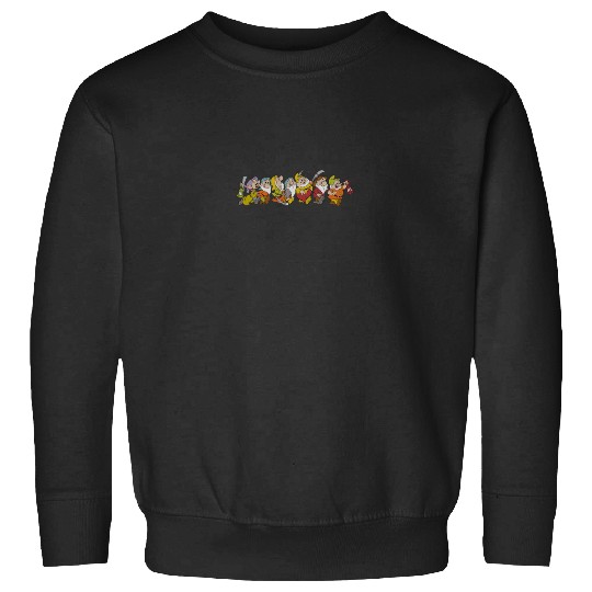 Disneyss Snow White And The Seven Dwarfs Marching In Line Sweatshirts