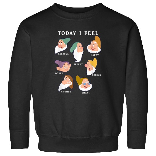 Disneyss Snow White And The Seven Dwarfs Expressions Today Sweatshirts