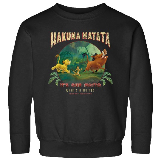 Disneyss Lion King Hakuna Matata Motto Simba Timon Pumbaa Sweatshirts
