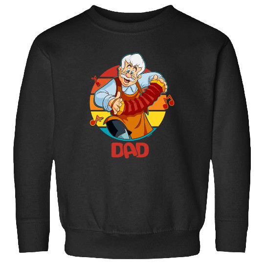 Disney Pinocchio Geppetto Dad Accordion Father’s Day Sweatshirts