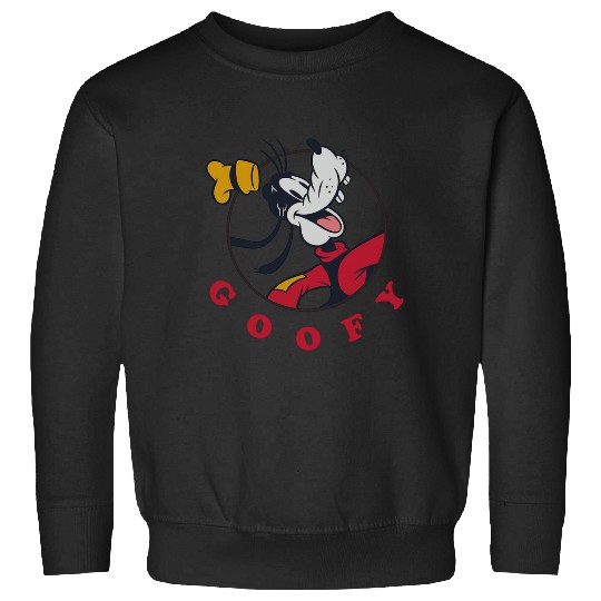 Discover Disney Mickey And Friends Original Goofy Cartoon Icon Circle Sweatshirts