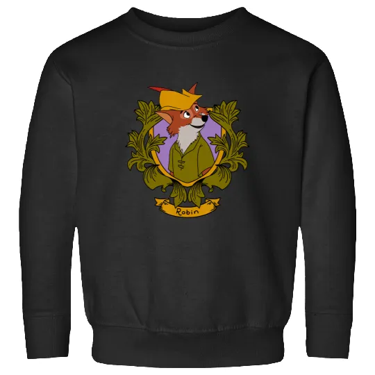 Disney Robin Hood Robin  Floral Portrait Sweatshirts