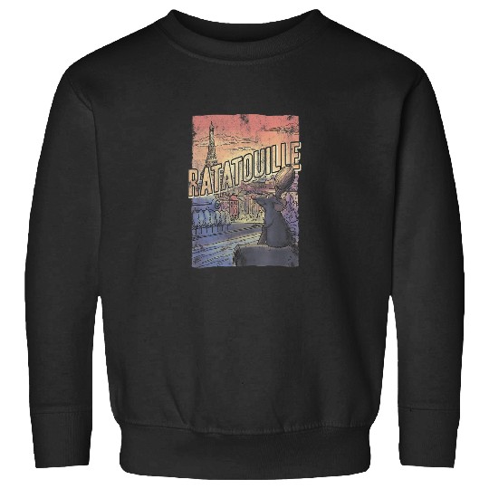 Disney Pixar Ratatouille Remy City View Poster Sweatshirts