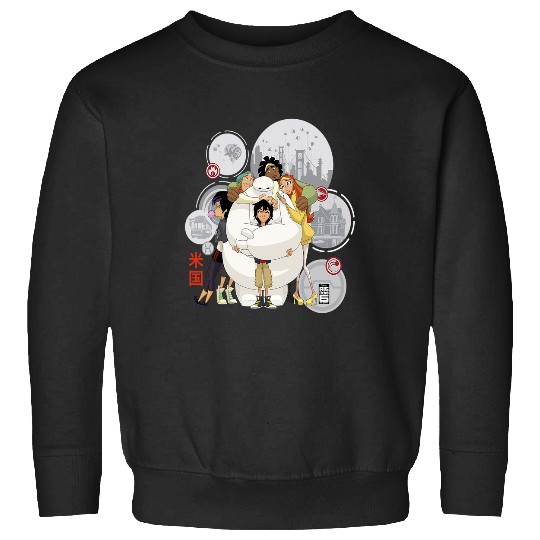 Disney Big Hero 6 TV Series Baymax Hugs Graphic Sweatshirts