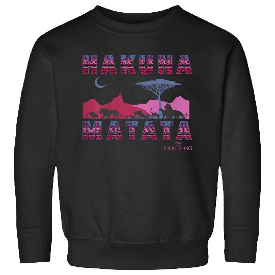 Disneyss The Lion King Hakuna Matata Moon And Mountains Sweatshirts