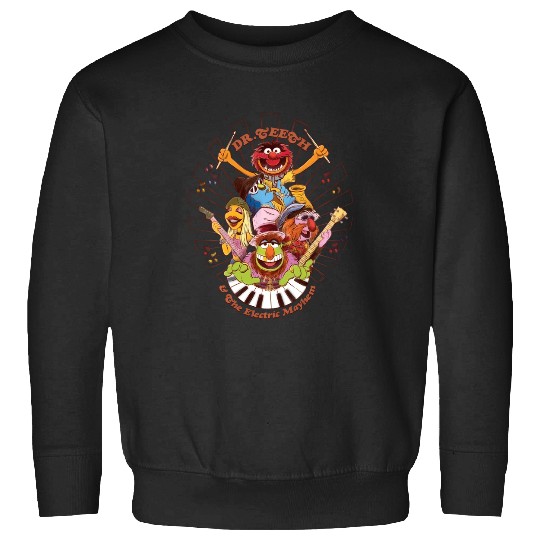 Disney The Muppets Dr Teeth Electric Mayhem Keyboard Band Sweatshirts