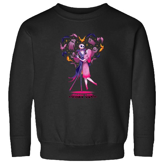 Disney The Nightmare Before Christmas Jack Sally Scary Love Sweatshirts