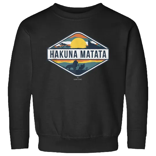 Disneyss The Lion King Hakuna Matata Diamond Logo Sweatshirts