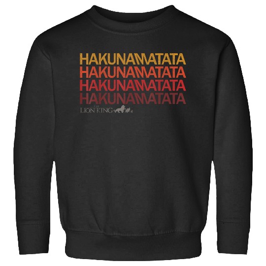 Disneyss Lion King Hakuna Matata Sunset Colors Graphic Sweatshirts