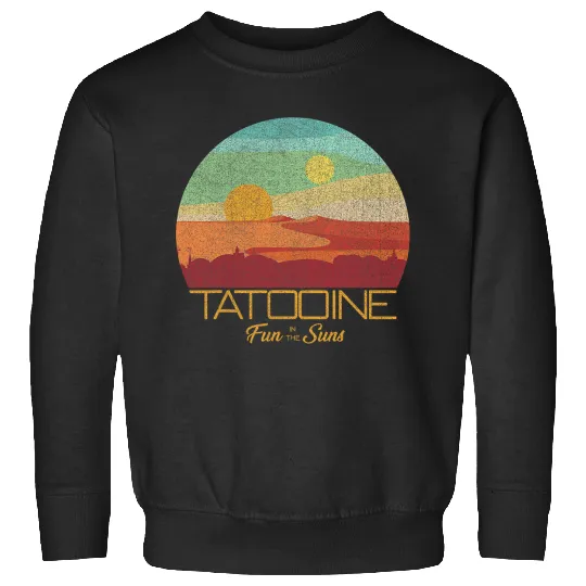 Star Wars Tatooine Postcard Fun in the Sun Vintage Disney+ Sweatshirts