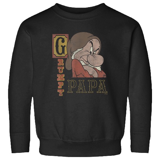 Disneyss Snow White And The Seven Dwarfs Grumpy Papa Sweatshirts