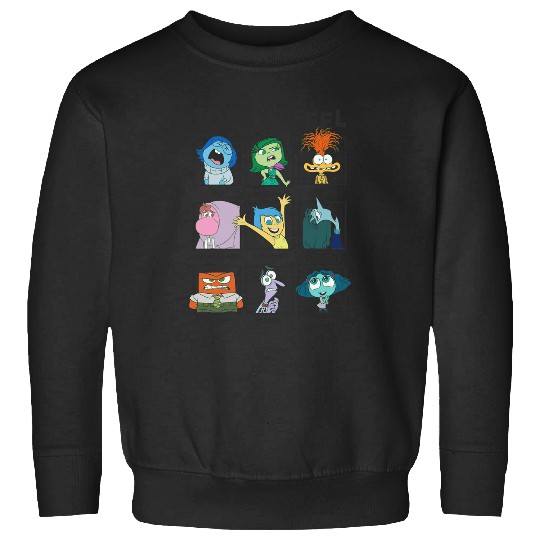 Disney Pixars Inside Out 2 Today I Feel... Emotions Panels Long Sleeve Sweatshirts