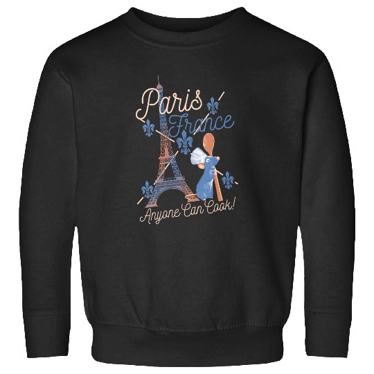 Womens Disney Pixarss Ratatouille Remy Paris France VNeck Sweatshirts