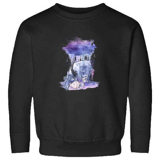 Disney Winnie The Pooh Eeyore Watercolor Rain Cloud Sweatshirts