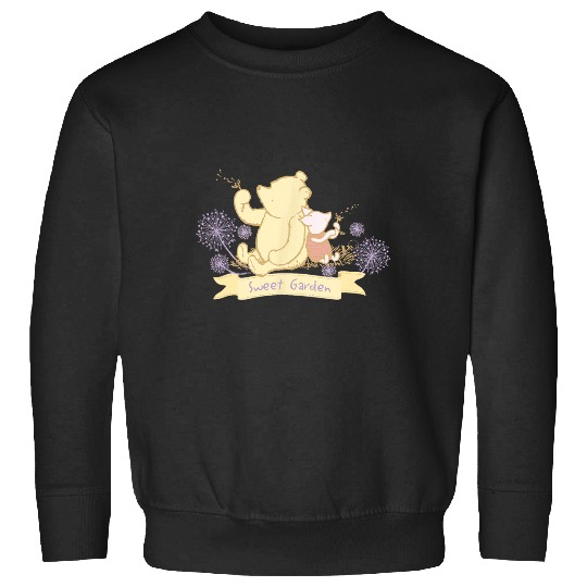 Disney Winnie the Pooh Sweet Garden Cute Pooh Piglet Logo Sweatshirts