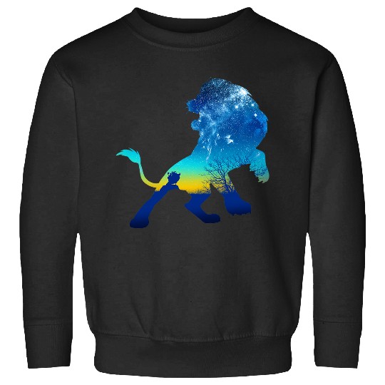 Disney The Lion King Simba Midnight Sky Silhouette Portrait Sweatshirts