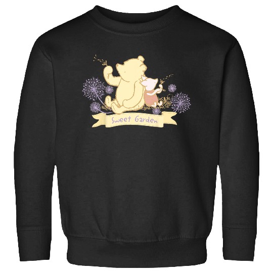 Disneyss Winnie The Pooh Sweet Garden Cute Pooh Piglet Logo Sweatshirts