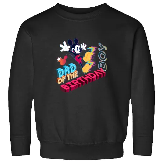 Disney Mickey Mouse Family Star Dad Of The Birthday Boy Sweatshirts