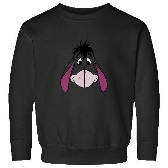 Disney Winnie The Pooh Eeyore Large Face Sweatshirts
